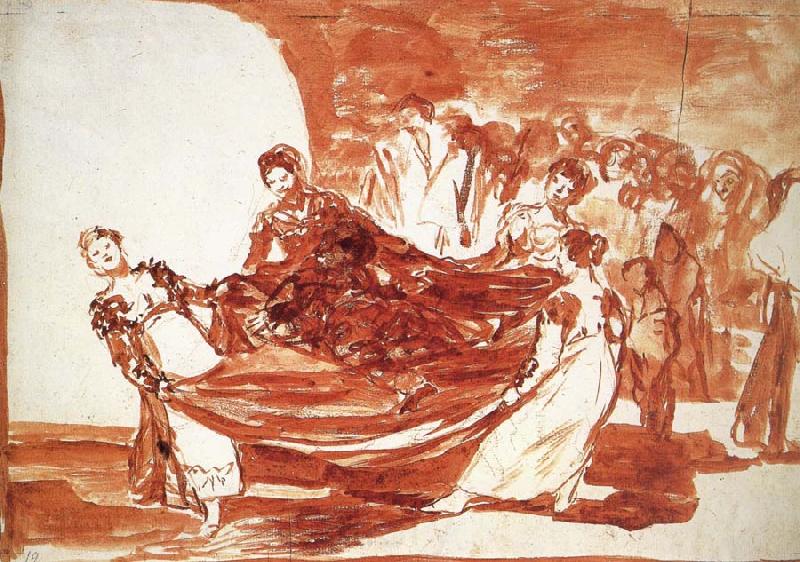 Francisco Goya Drawing for Disparate feminino